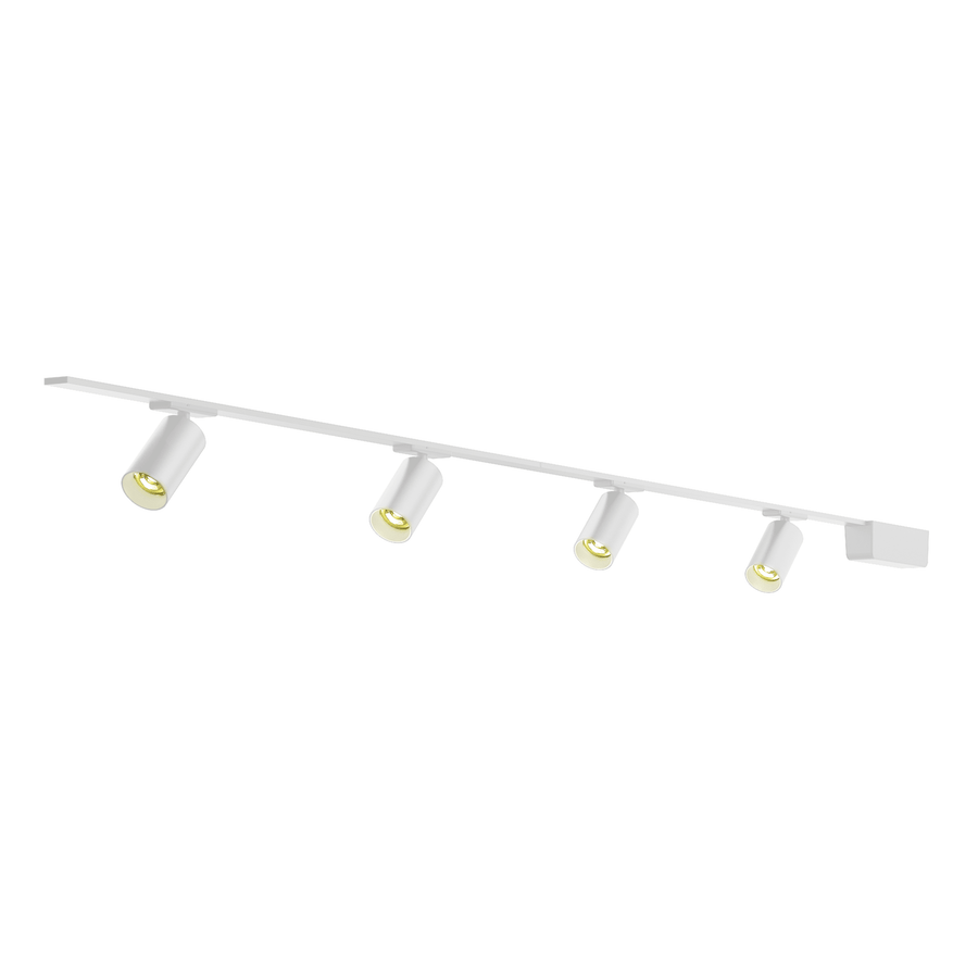 Milma Aluminium White LED Track Kit 4x900lm 2x0.90m Magnetic