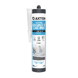 ACETIC SILICONE BATHROOMS AND KITCHENS WHITE AXTON 280 ML