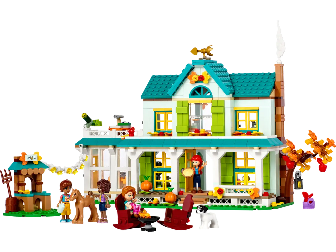 LEGO Friends Autumn's House Dolls House Playset with Accessories, Toy Horse & Mia Mini-Doll