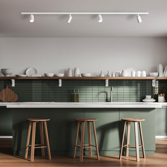 warna aluminium binanco led track kit 4x500lm 2x0.90m cct