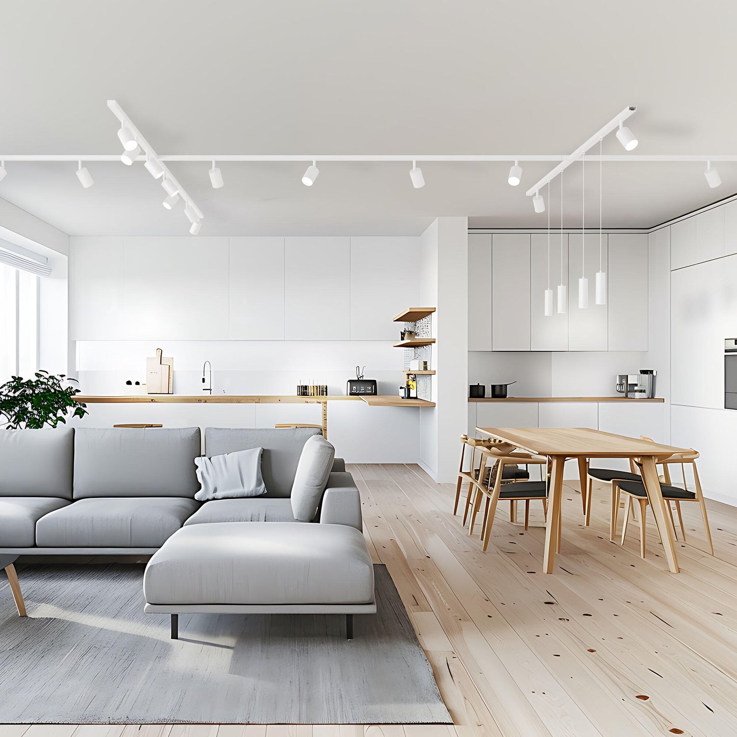 Connettore a x per binario abs bianco