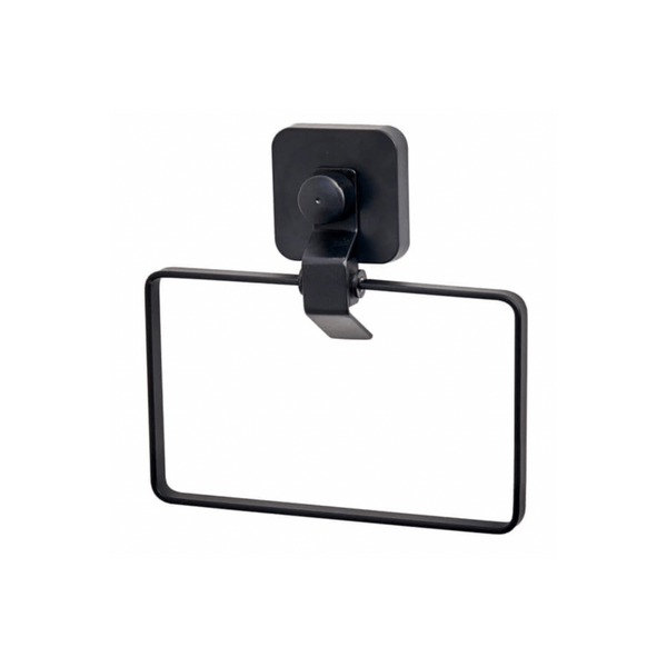 INDUSTRY Doorsciugamano with suction cup black, H 17 x W 18 x D 5,7 cm