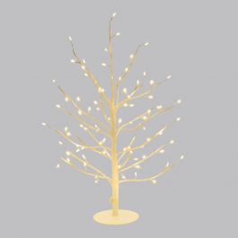 Lighted white lime tree H45 cm
