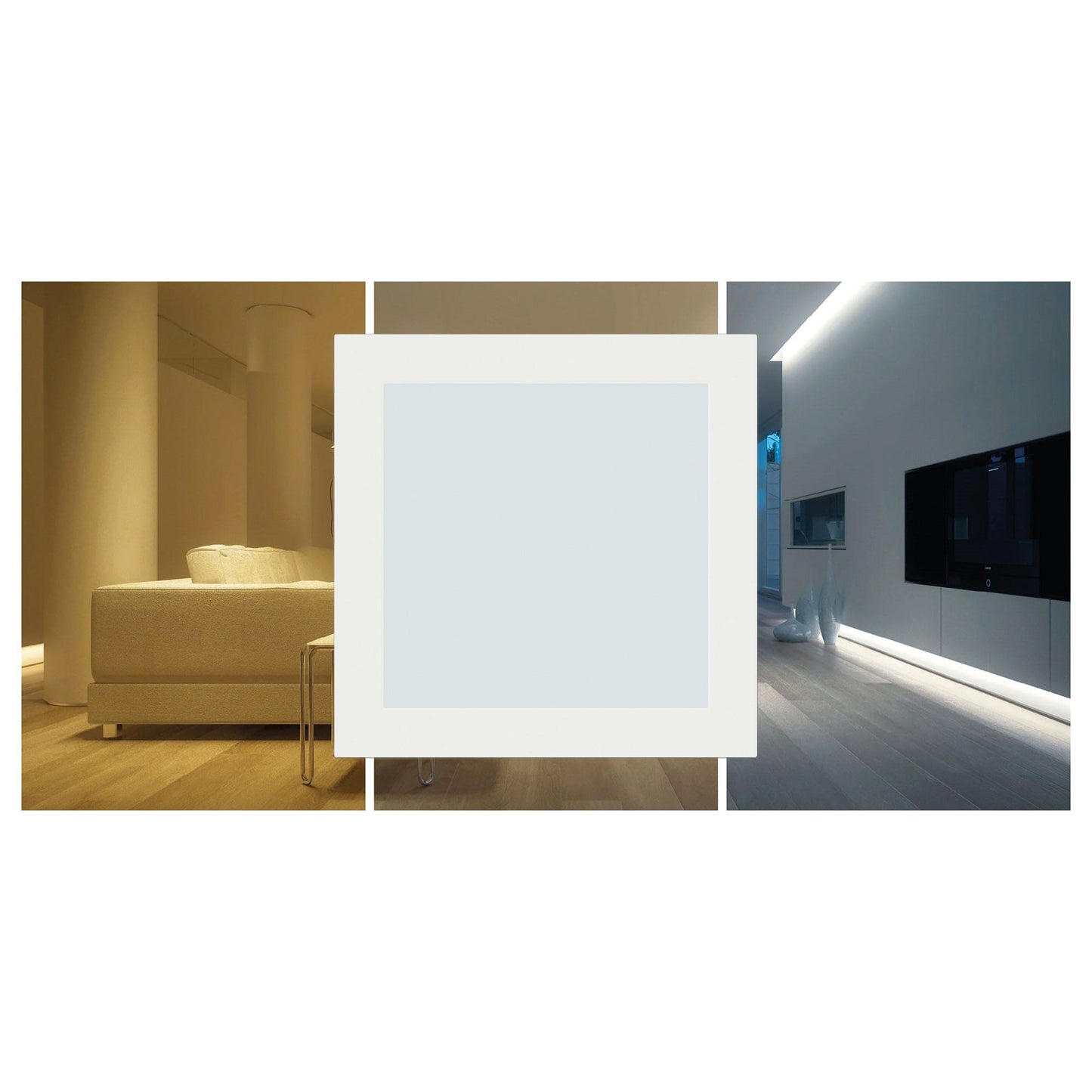 Bricocenter FARETTO INCASSO SMART ALLUMINIO BIANCO 15.5x15.5CM LED 12W CCT DIMMERABILE