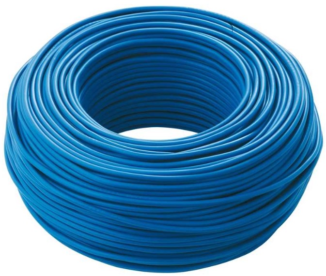 FS17 cable, cross-section 1x1.5 mm², blue, 100 m coil.