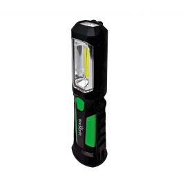BATTERY-OPERATED WORK LAMP 3W COB + 1W (3AA NOT INCLUDED) TILTING WITH HOOK AND MAGNET