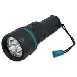 RUBBER TORCH 3LED 2 STYLUS BATTERIES EXCLUDED