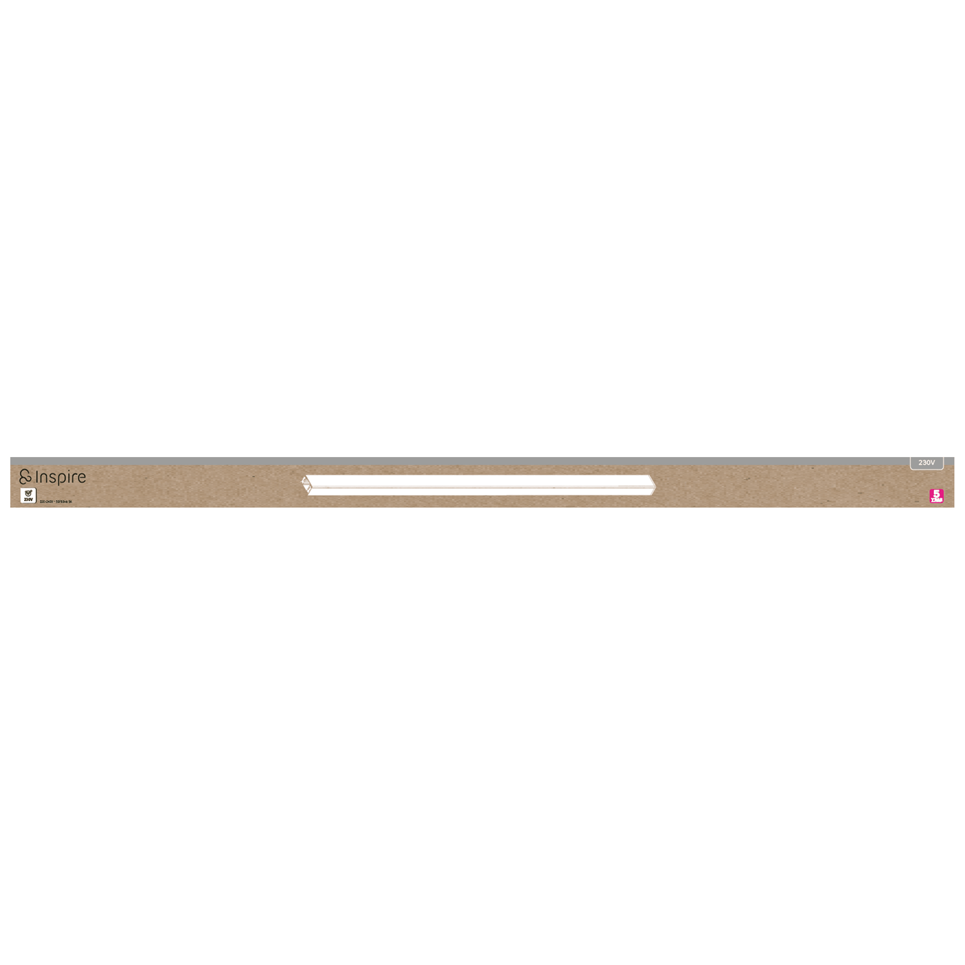 White aluminium rail, 70 cm