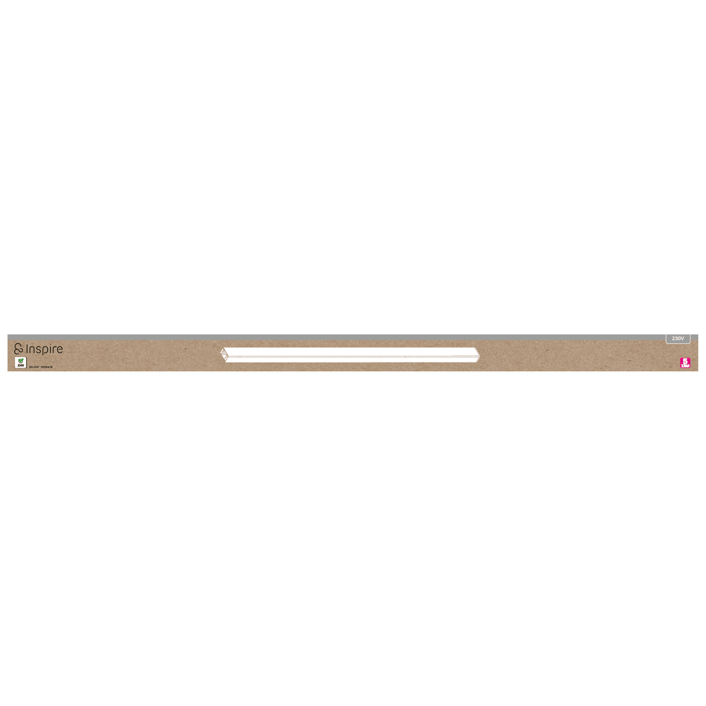 White aluminium rail, 70 cm