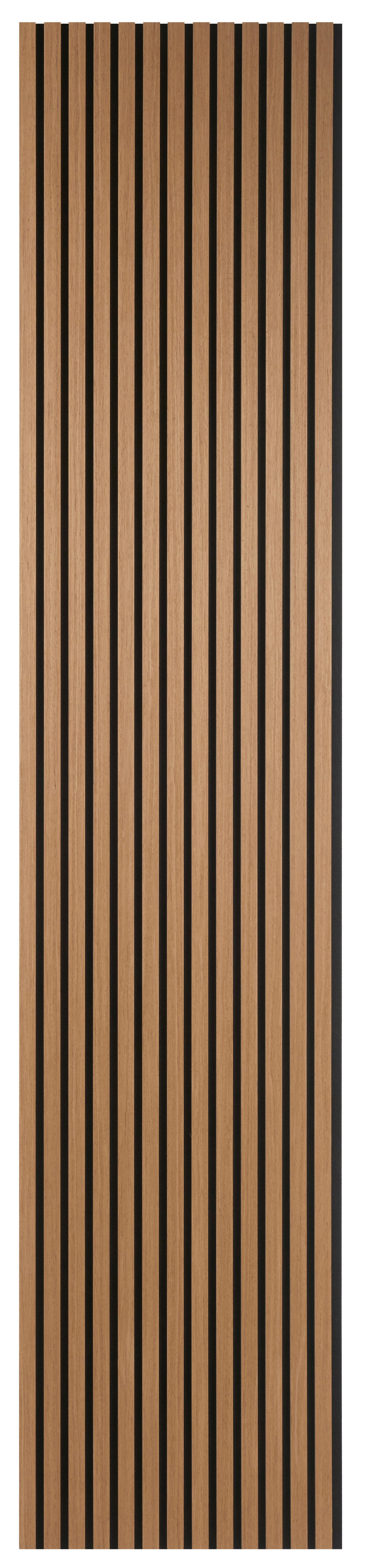 Quanti Fibrotech decorative sound-absorbing panel, oak, 244x52 cm, 18mm thick