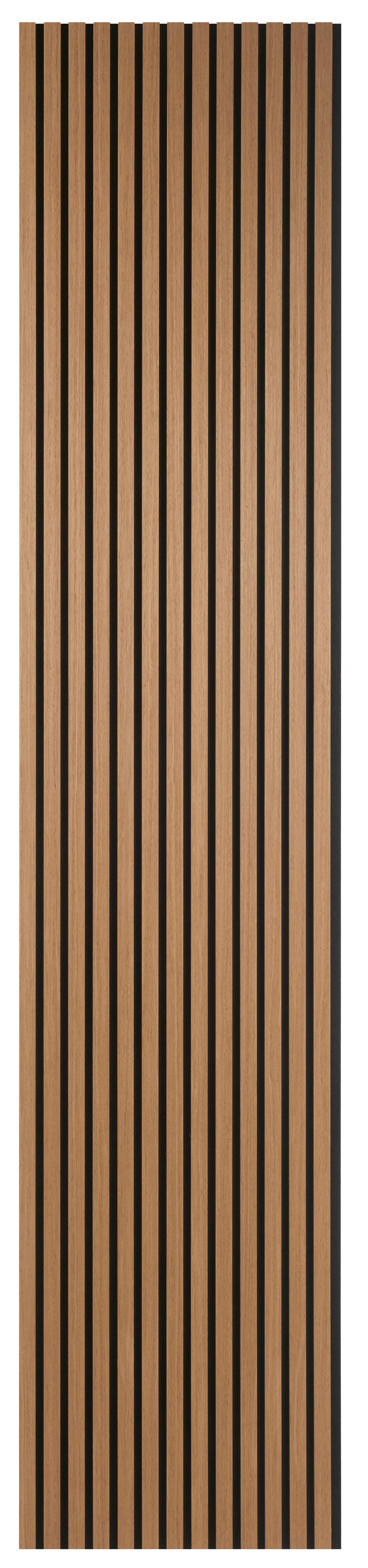 Quanti Fibrotech decorative sound-absorbing panel, oak, 244x52 cm, 18mm thick