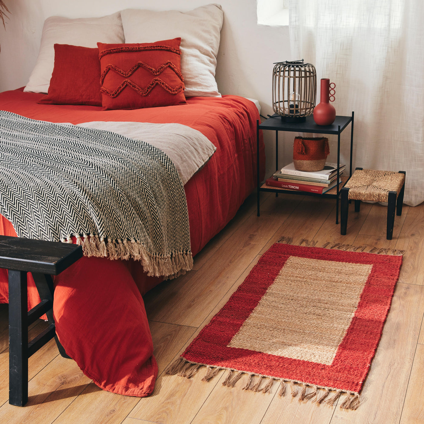 BALIKO RED CARPET 60X110 CM JUTE