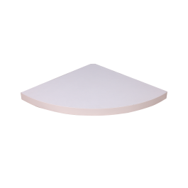 angular shelf w25xd25sp1.8cm white wood
