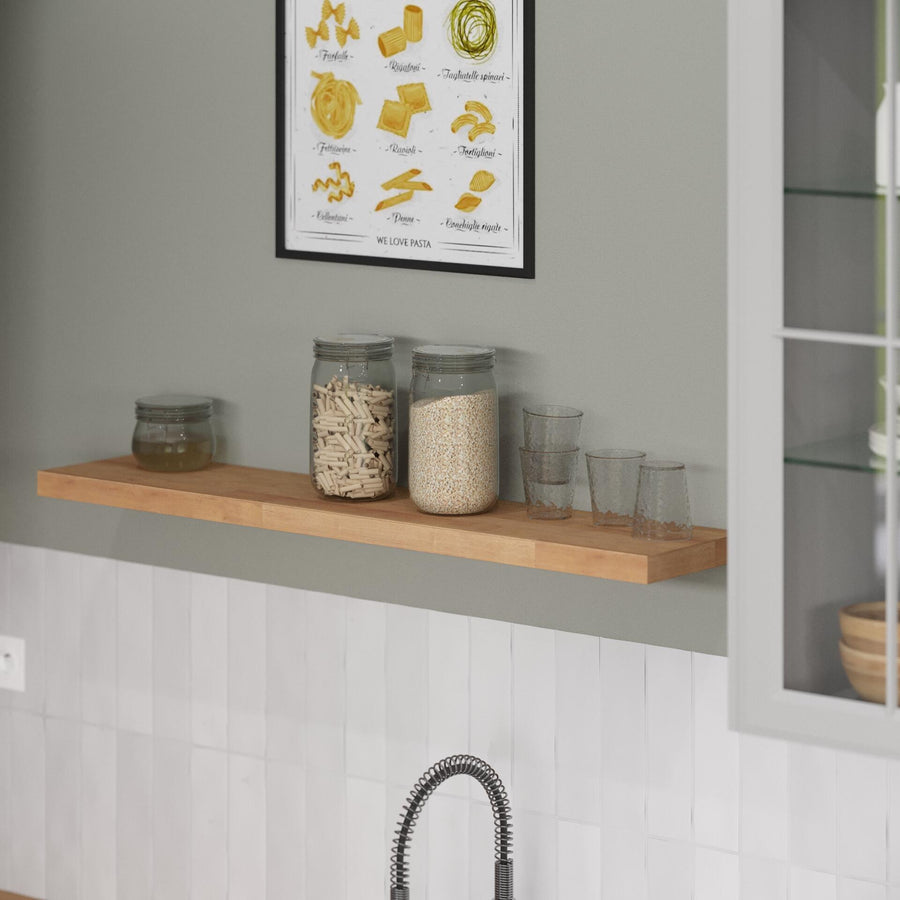 Shelf 23.5x115x3.8 natural oak