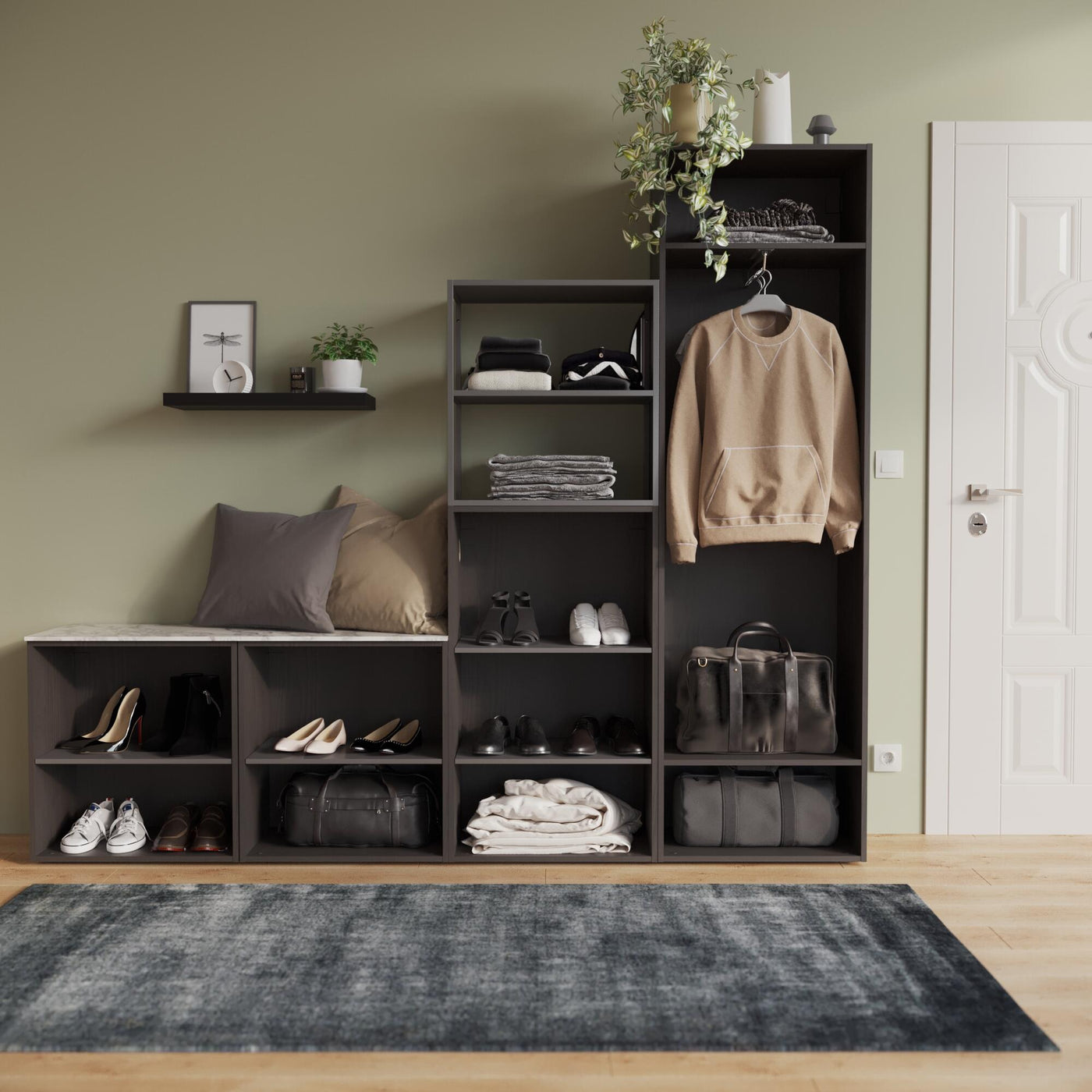 TAMBOURED W60xD23.5 SP3.8 CM OAK NATURAL