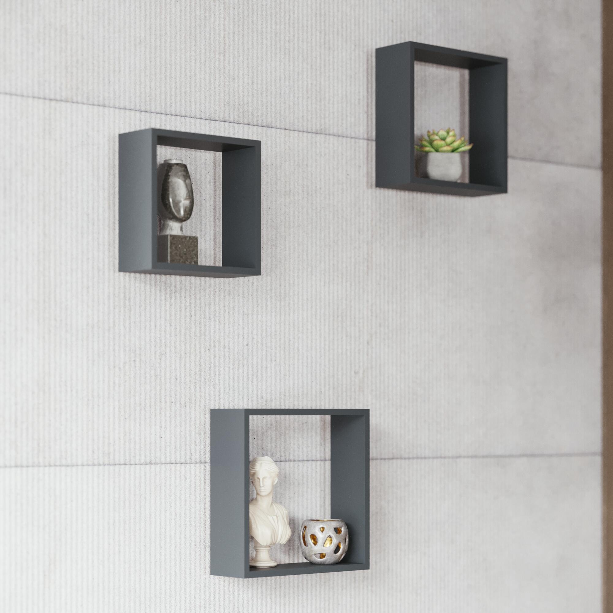 TRIS CUBES 24X24 + 27X27 + 30x30 CM NE