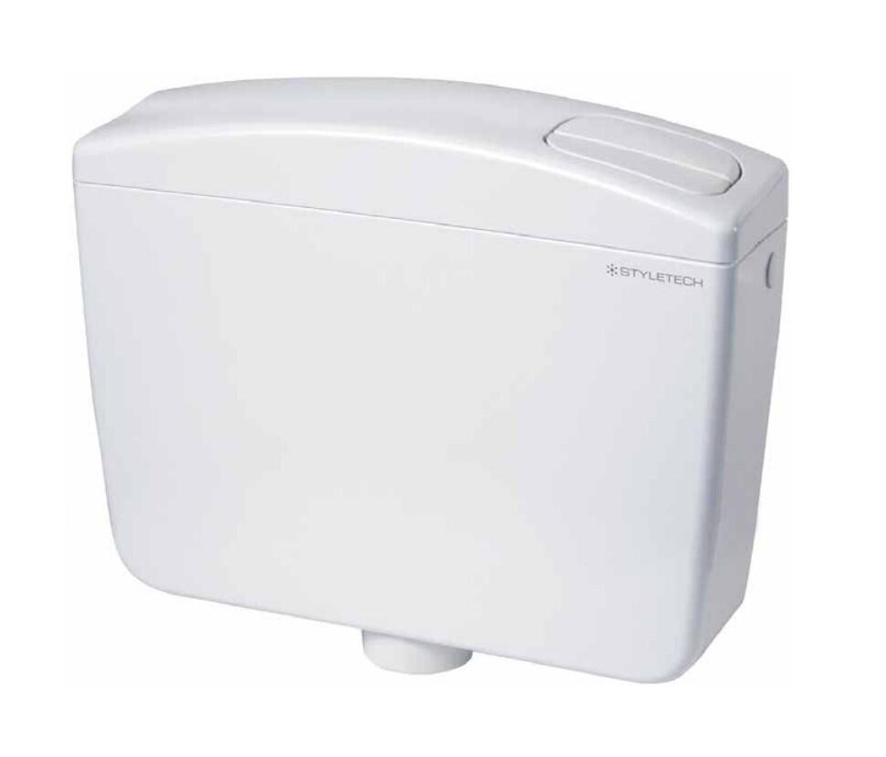 LAMBADA BACKPACK TOILET CISTERN 2 BUTTONS 8/4LT WHITE