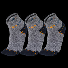 3 PAIRS OF DEXTER REINFORCED WORK SOCKS LOW 43 TO 46