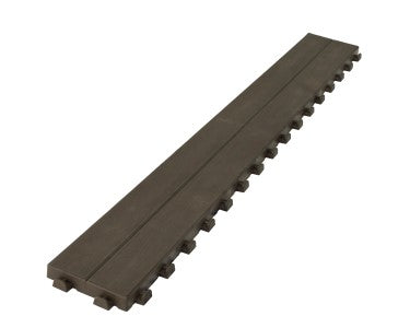 WOOD-EFFECT POLYPROPYLENE PLANK 15.7 X 118 X H2.5 CM BROWN