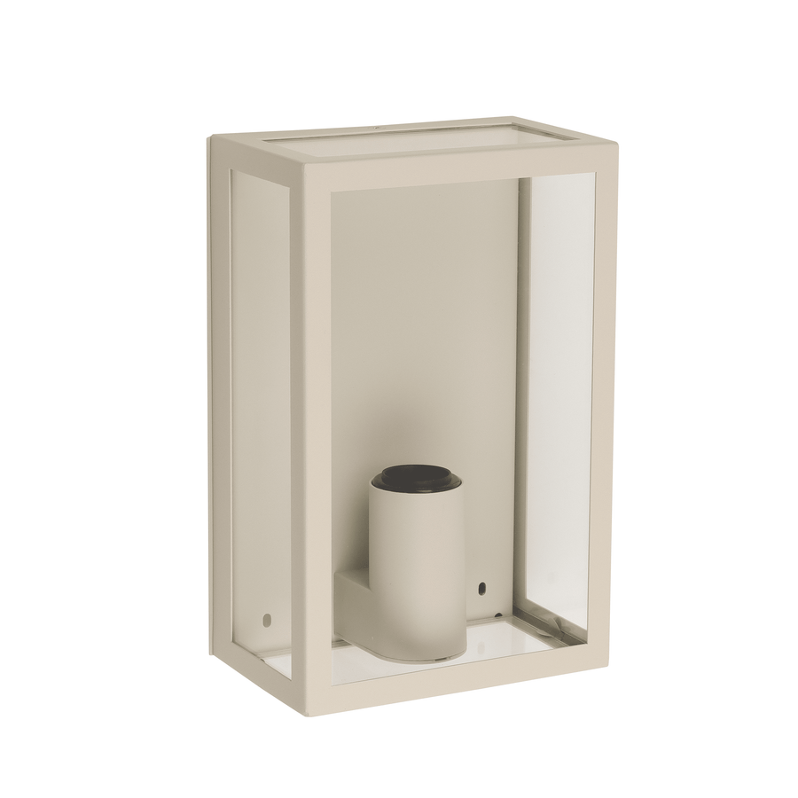 ikaros metal wall light sand 26x12.8x10 cm e27=60w ip44