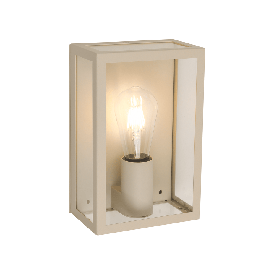 ikaros metal wall light sand 26x12.8x10 cm e27=60w ip44