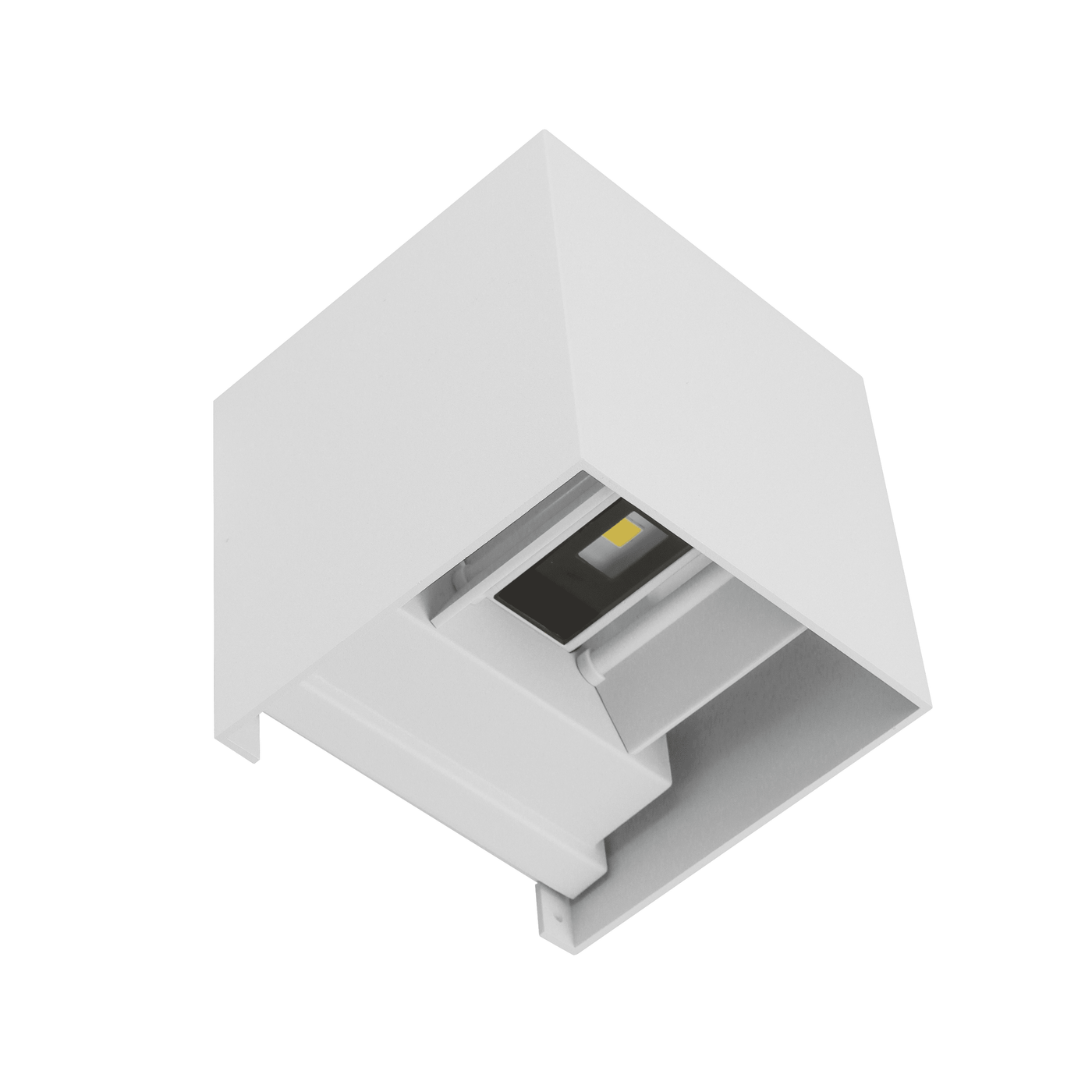 Roxbury wall light, white aluminium, 10x10x10 cm, LED 810 lm, natural light, up &amp; down, IP54