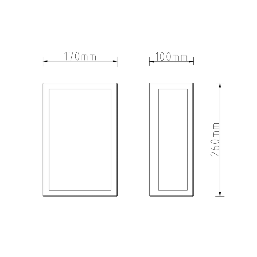 ikaros metal wall light sand 26x12.8x10 cm e27=60w ip44