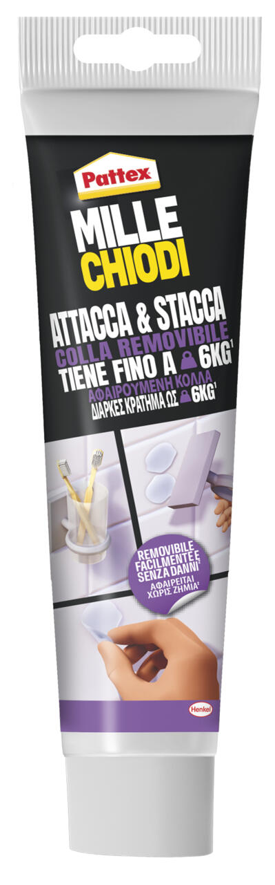REMOVABLE GLUE MILLECHIODI ATTACH&STACCA 44GR
