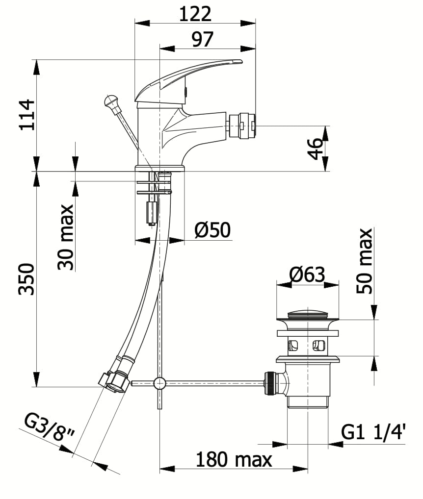 Bricocenter BIDET MIXER MOON