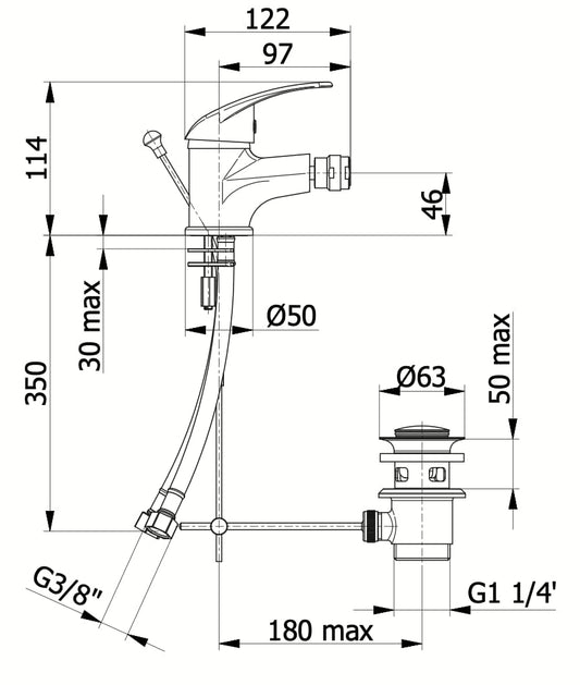 Bricocenter BIDET MIXER MOON