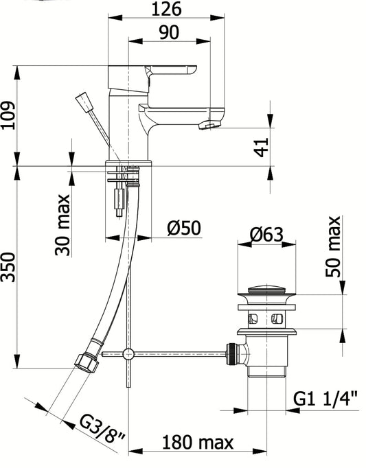 Bricocenter GRIFON WASHBASIN MIXER