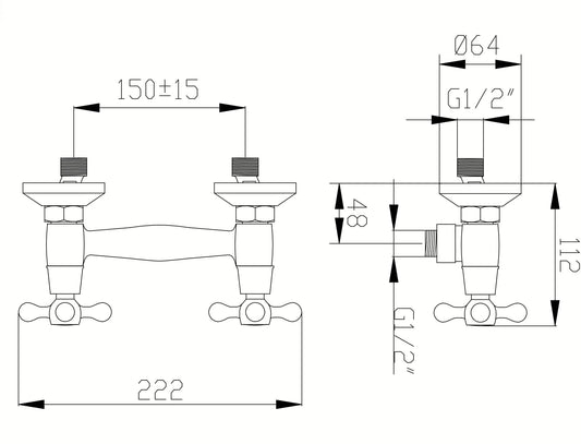Bricocenter RUBINETTO  ESTERNO  DOCCIA VITTORIA