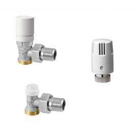 THERMOSTATIC KIT VALVE+COUNTER COPPER ANGLE 1/2+THERMOSTATIC HEAD