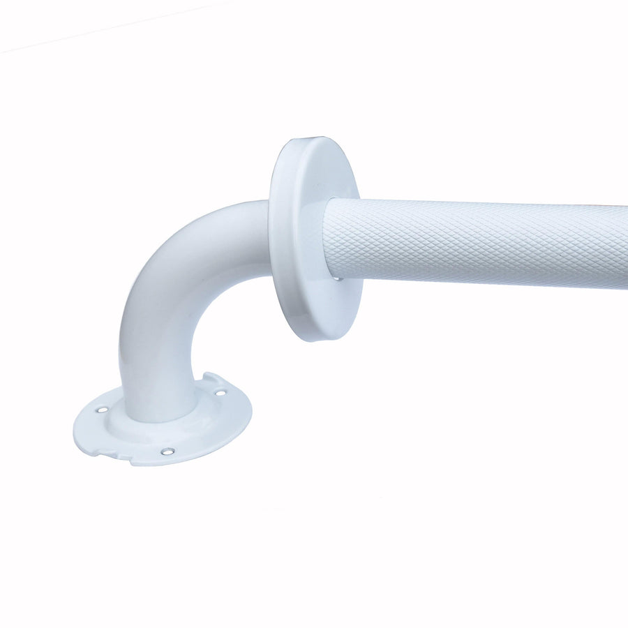 Bricocenter BARRA DI SICUREZZA SENSEA TOUCH D 30 MM L 40 CM ANGOLARE 45o ACCIAIO INOX BIANCO 150 KG