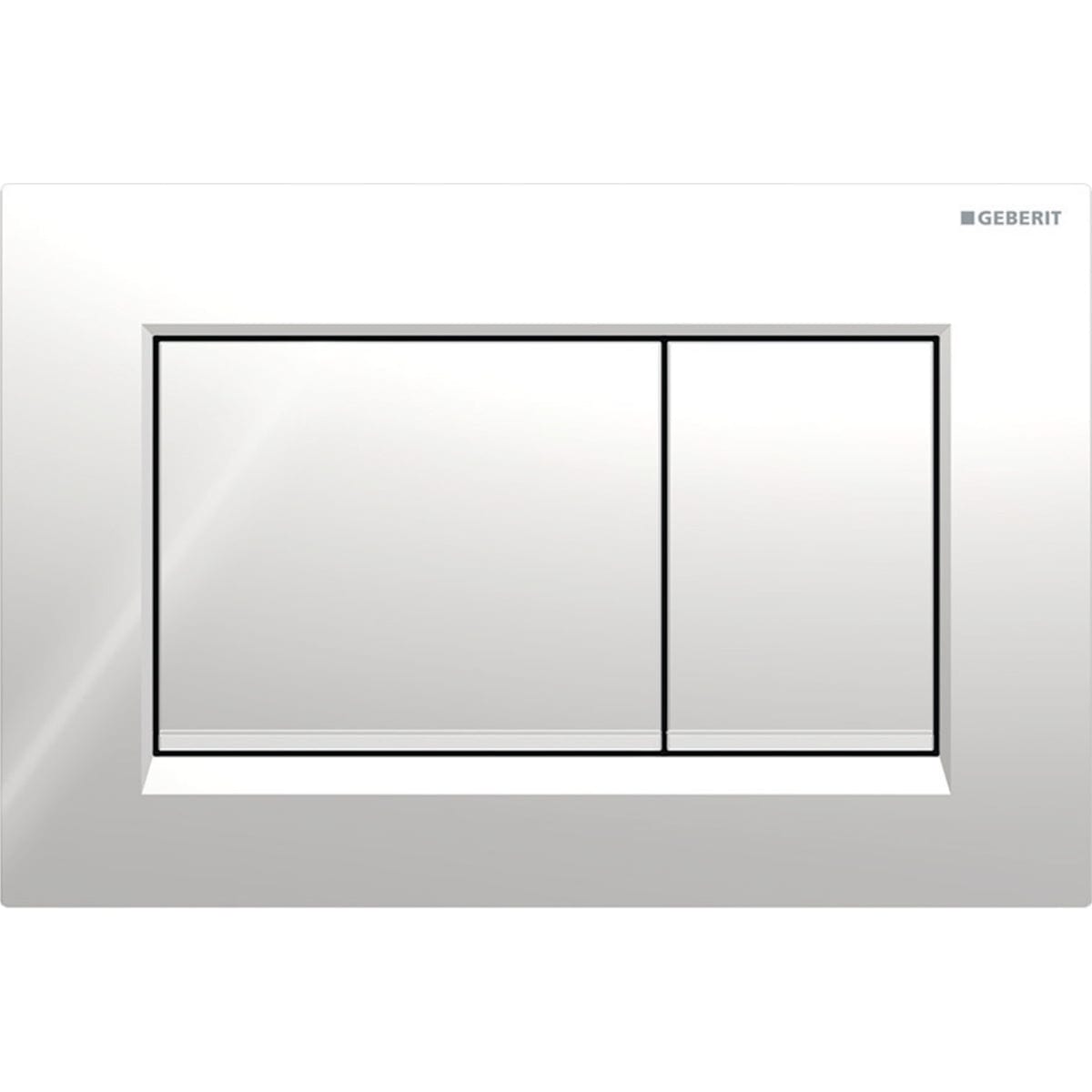 Bricocenter SIGMA30 CR/SAT/CR GEBERIT 2-BUTTON SQUARE PLATE