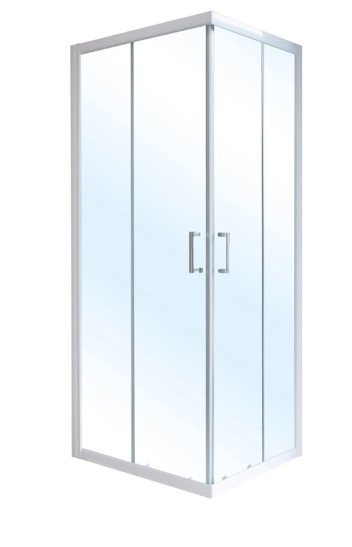 Rectangular shower enclosure 68/79 x 78/89 cm, white Bahamas polyester