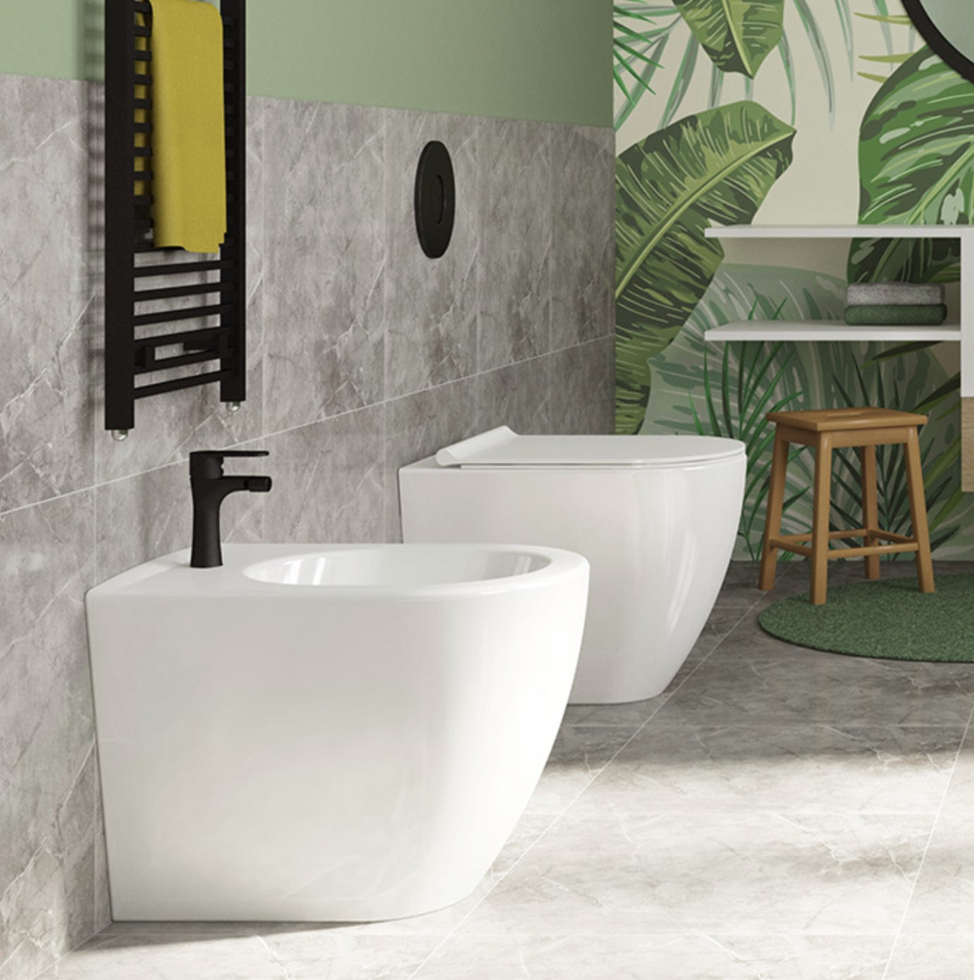 Bricocenter GRETA VASO FILO MURO RIMLESS