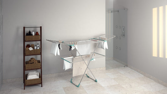Bricocenter STENDIBIANCHERIA IN ALLUMINIO ANODIZZATO CON ALI 30MT -DOUBLE