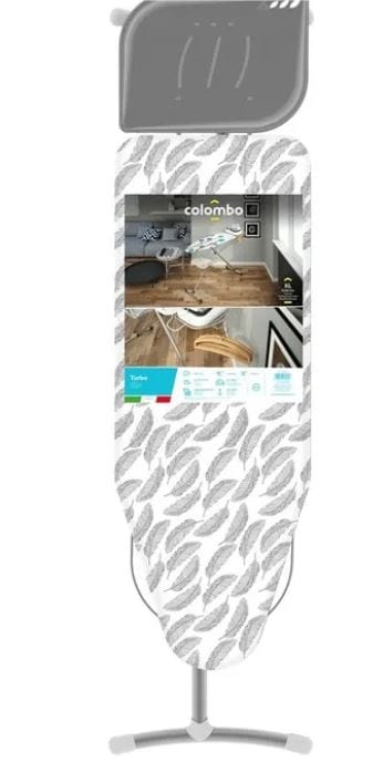 Bricocenter ASSE DA STIRO 120X40CM  TAGLIA XL - CON PORTA CALDAIA , FODERA COTONE BIOLOGICO - TURBO