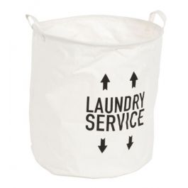 POP-UP LAUNDRY BASKET DIAM. 42X48H CM WHITE