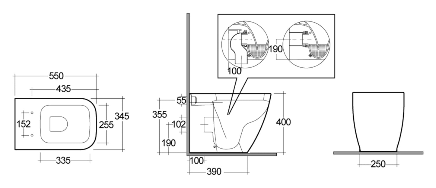 Bricocenter WC FILOMURO CAROLINE