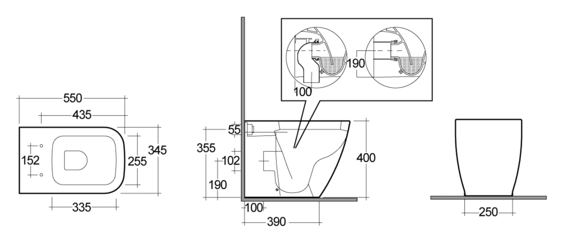 Bricocenter WC FILOMURO CAROLINE