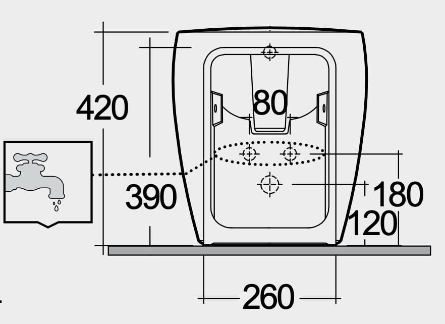 Bricocenter BIDET FILOMURO ILLUSION