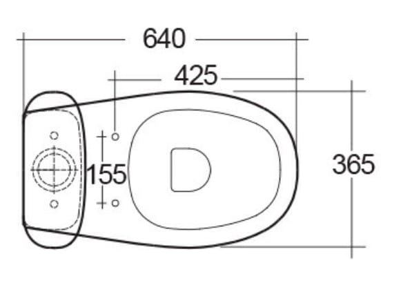 Bricocenter RIMLESS MONOBLOCK TOILET FLUSH RIMLESS MORNING