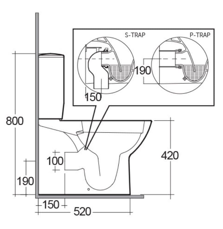 Bricocenter RIMLESS MONOBLOCK TOILET FLUSH RIMLESS MORNING