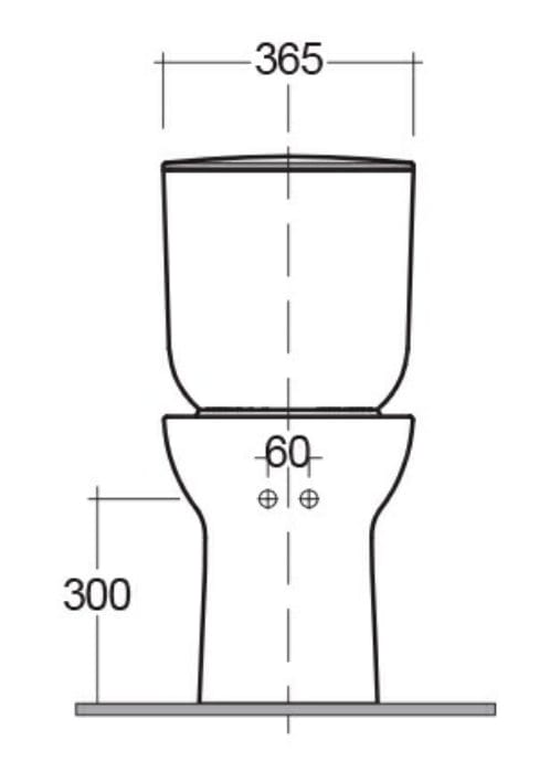 Bricocenter RIMLESS MONOBLOCK TOILET FLUSH RIMLESS MORNING