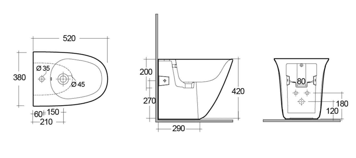 Bricocenter BIDET FILOMURO SENSATION