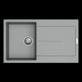 BUILT-IN SINK 1 BOWL L86X50P GRAY CHROME