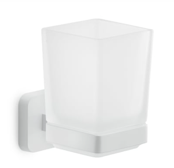 Bricocenter TONGA MATT WHITE TOOTHBRUSH HOLDER