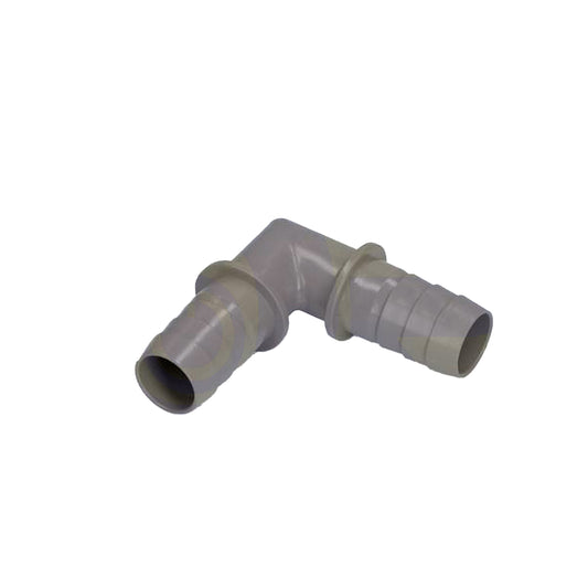 Curved ABS joint for washing machine drain